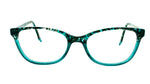 Aqua Green & Blue Square Cateye Ladies Glasses Frame