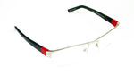 JF Rey Model  Silver Semi Rimless Glasses Frames