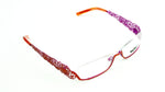 BOZ Klaxon 9024 Pink & Orange Half Rim Glasses