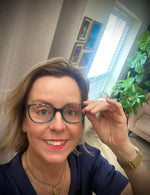 Aqua Green & Blue Square Cateye Ladies Glasses Frame