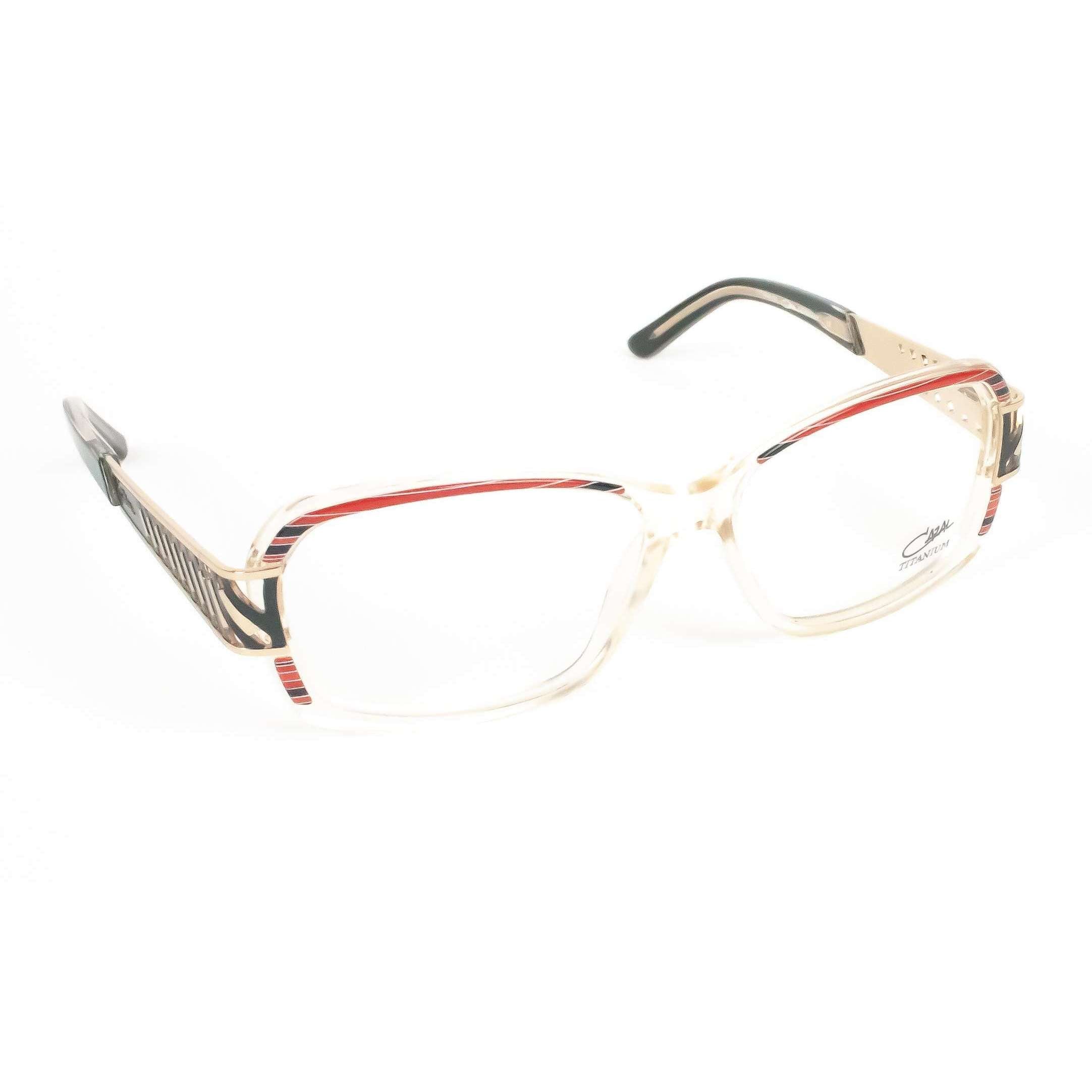 Cazal Model 3046 Red-Black Oval Glasses