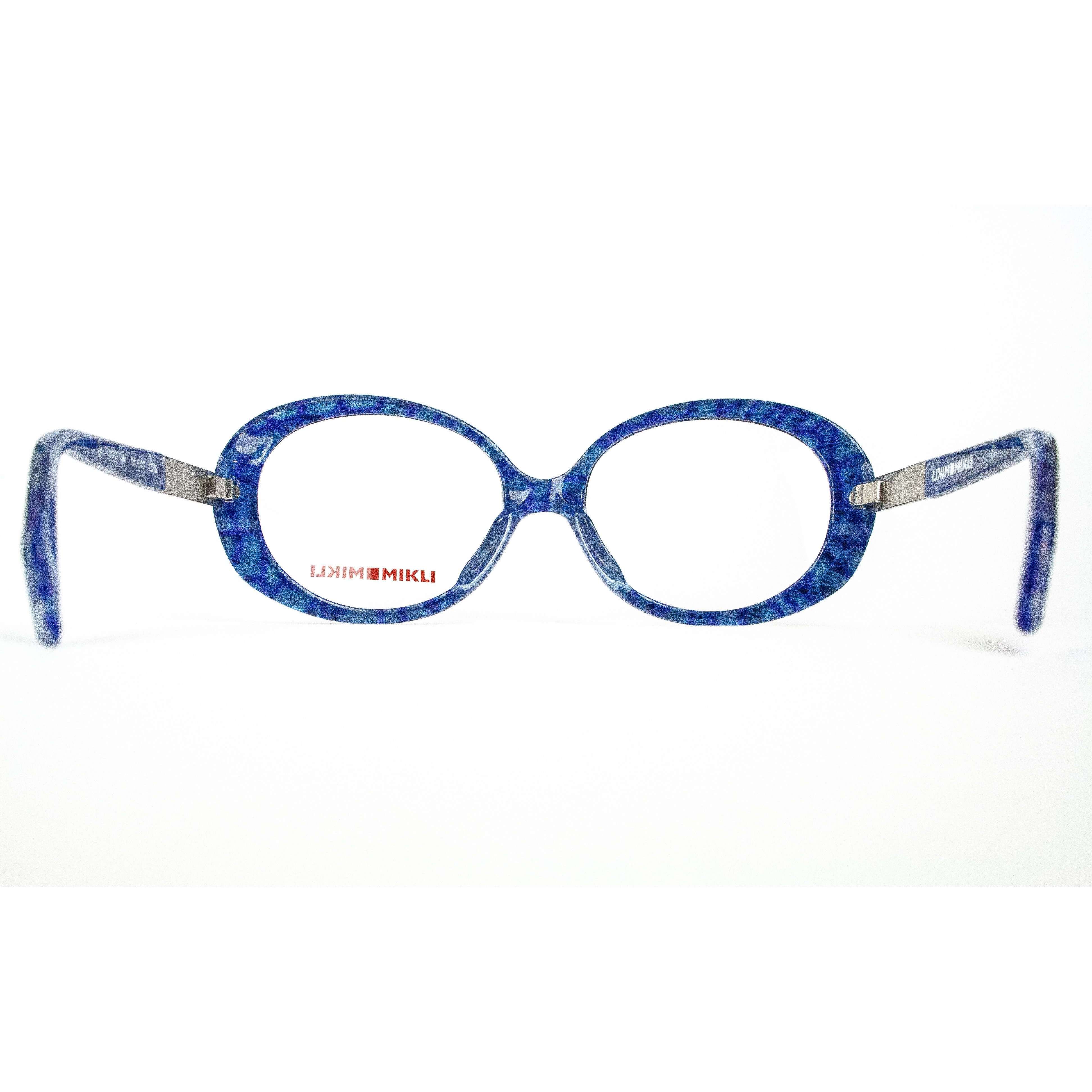 Alain Mikli Model ML1315 Blue Oversized Round Glasses