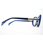 Alain Mikli Model ML1315 Blue Oversized Round Glasses