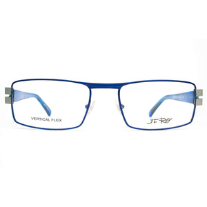 JF Rey Model 2392 Blue Metal Rectangular Glasses