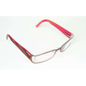 JF Rey Semi Rimless Pink And Brown Rimless Glasses