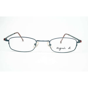 Agnes B Model MT31 Charcoal & Red Glasses