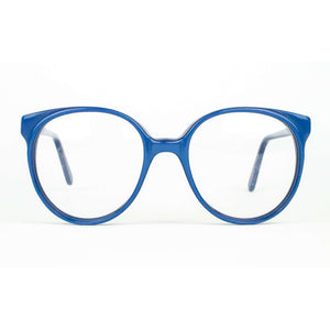 Michael Selcott Designs Model Chelsea Set Blue Round Glasses