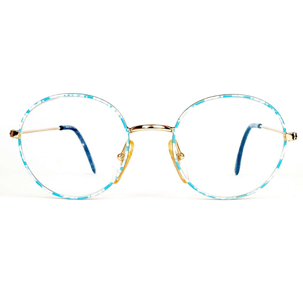 Regency Model 222 Blue Round Glasses