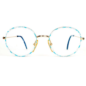 Regency Model 222 Blue Round Glasses