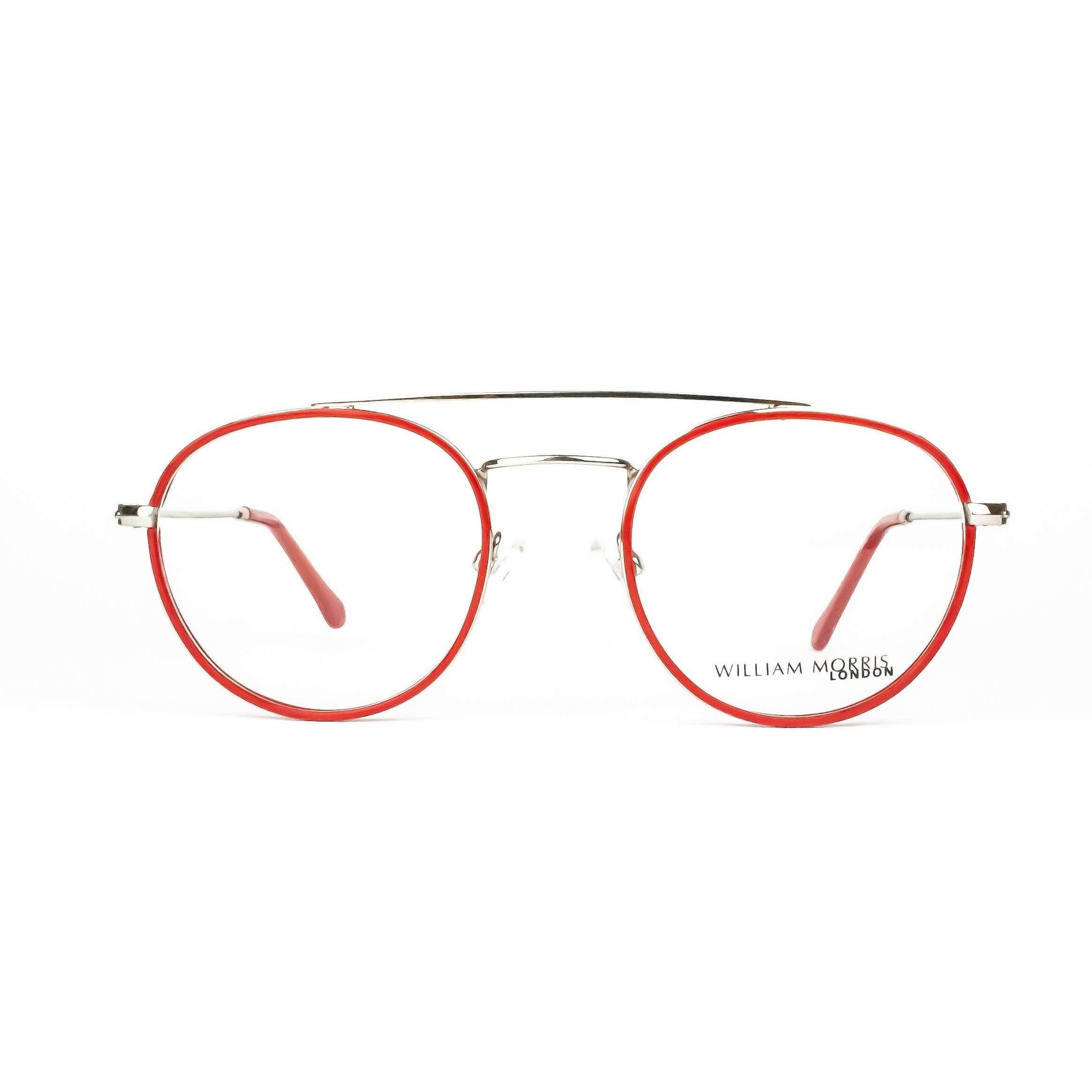 William Morris London LN50098 Red Round Glasses