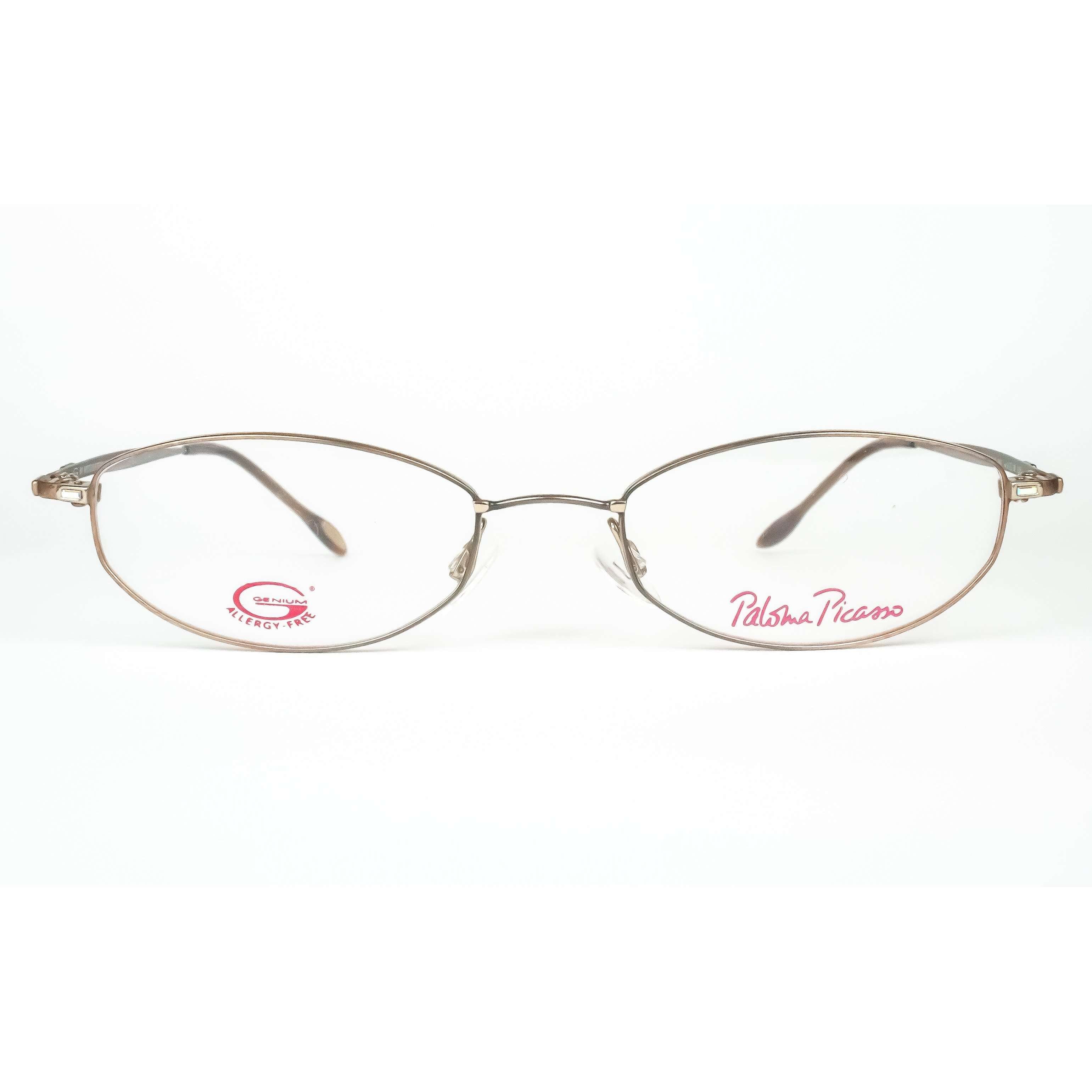 Paloma Picasso Vintage Model 8541 Gold Oval Glasses