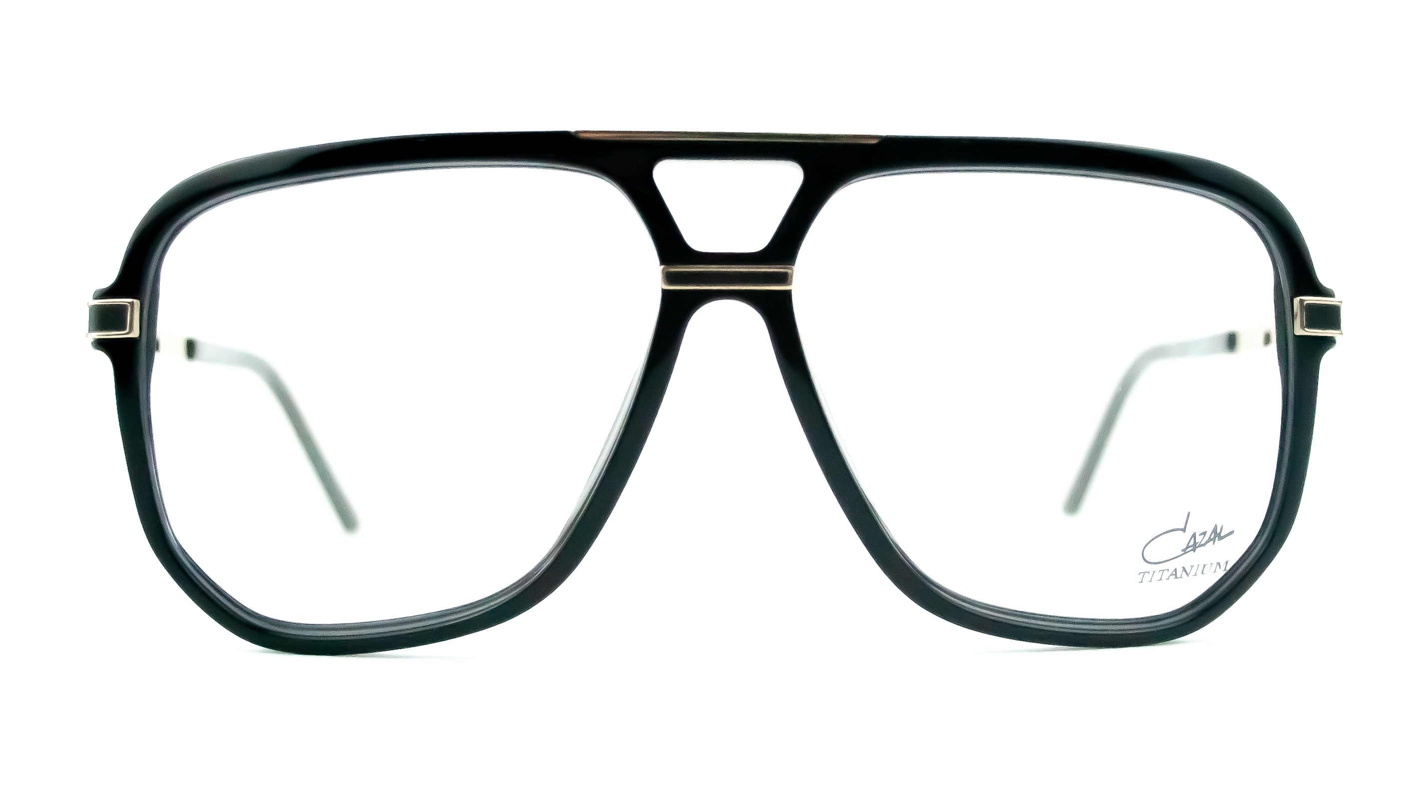 Cazal Model 6025 Col 001 Black/Gold Glasses