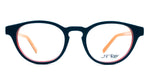 JF Rey Model 1255 Navy / Orange Round Glasses