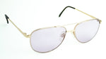 Peri Aviator-style Gold Sunglasses