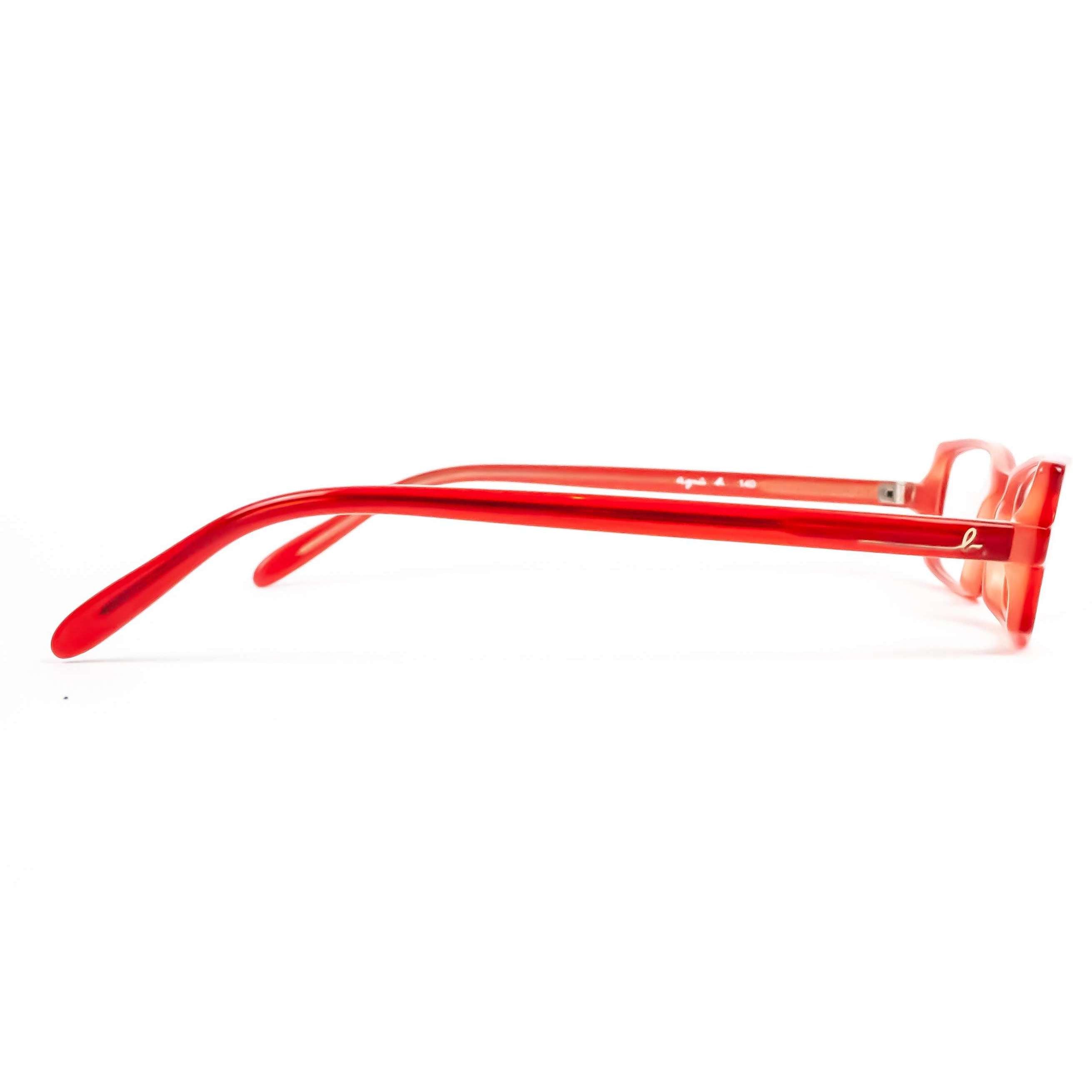 Agnes B Model PL46 Red Glasses