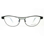 Alain Mikli Model AL1220 Black-Grey Oval Glasses