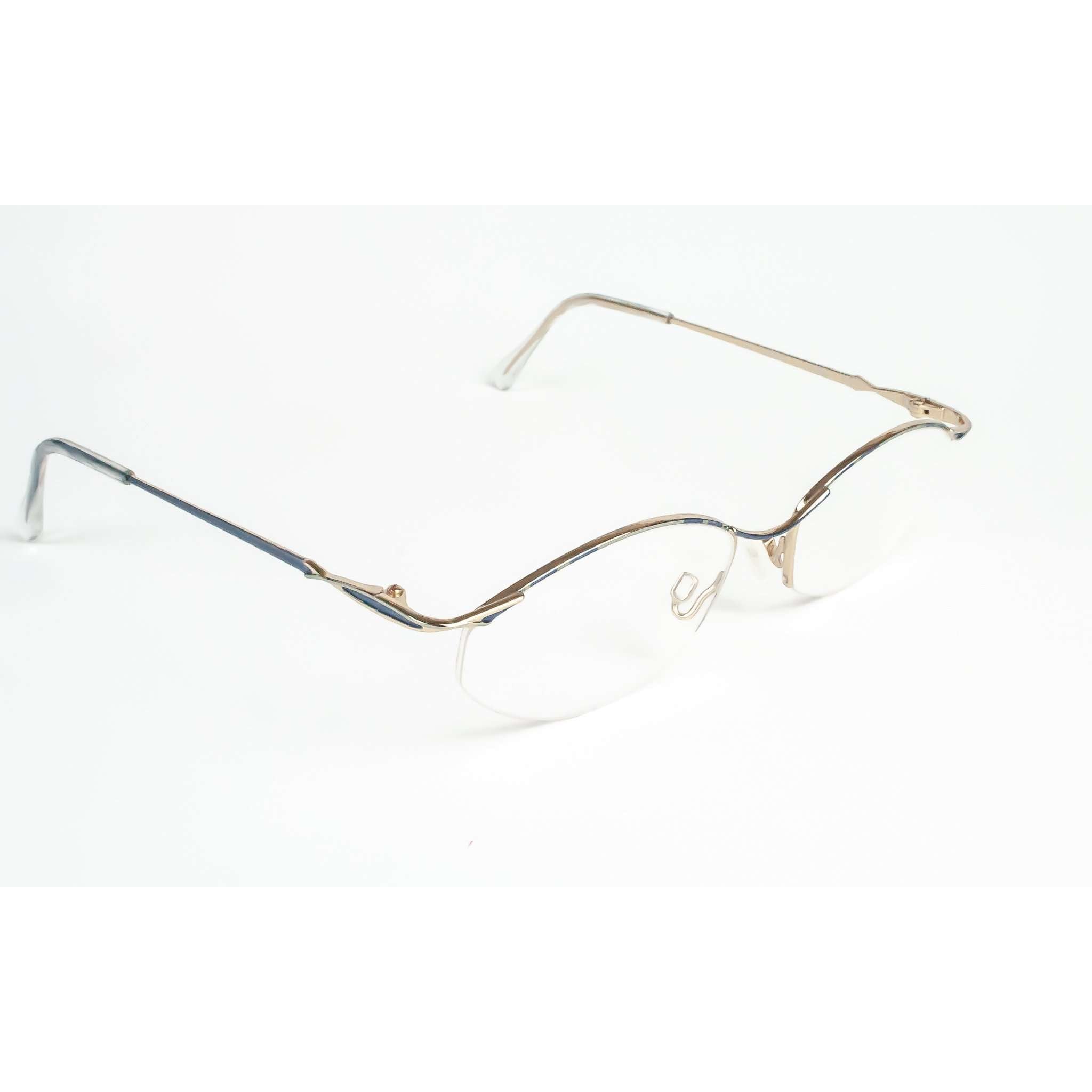 Cazal Point 2 Model 1147 Retro Oval Blue Glasses
