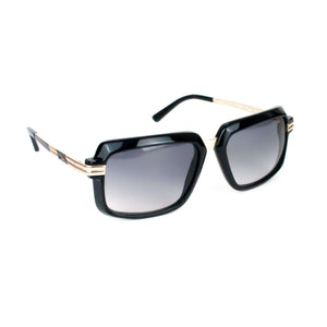 Cazal Model 6009/3 Black And Silver Square Sunglasses