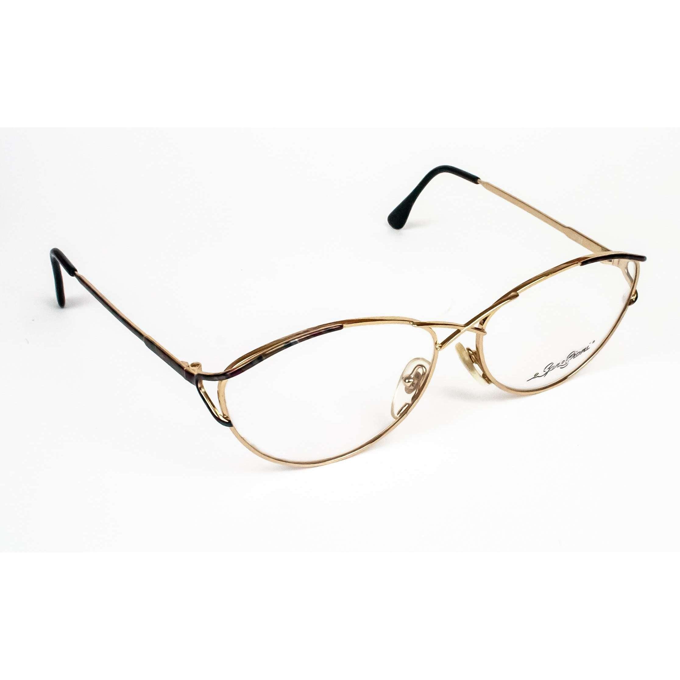 Paloma Picasso Vintage Model 8541 Gold Oval Glasses