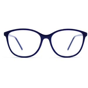 Midnight Blue Round Glasses