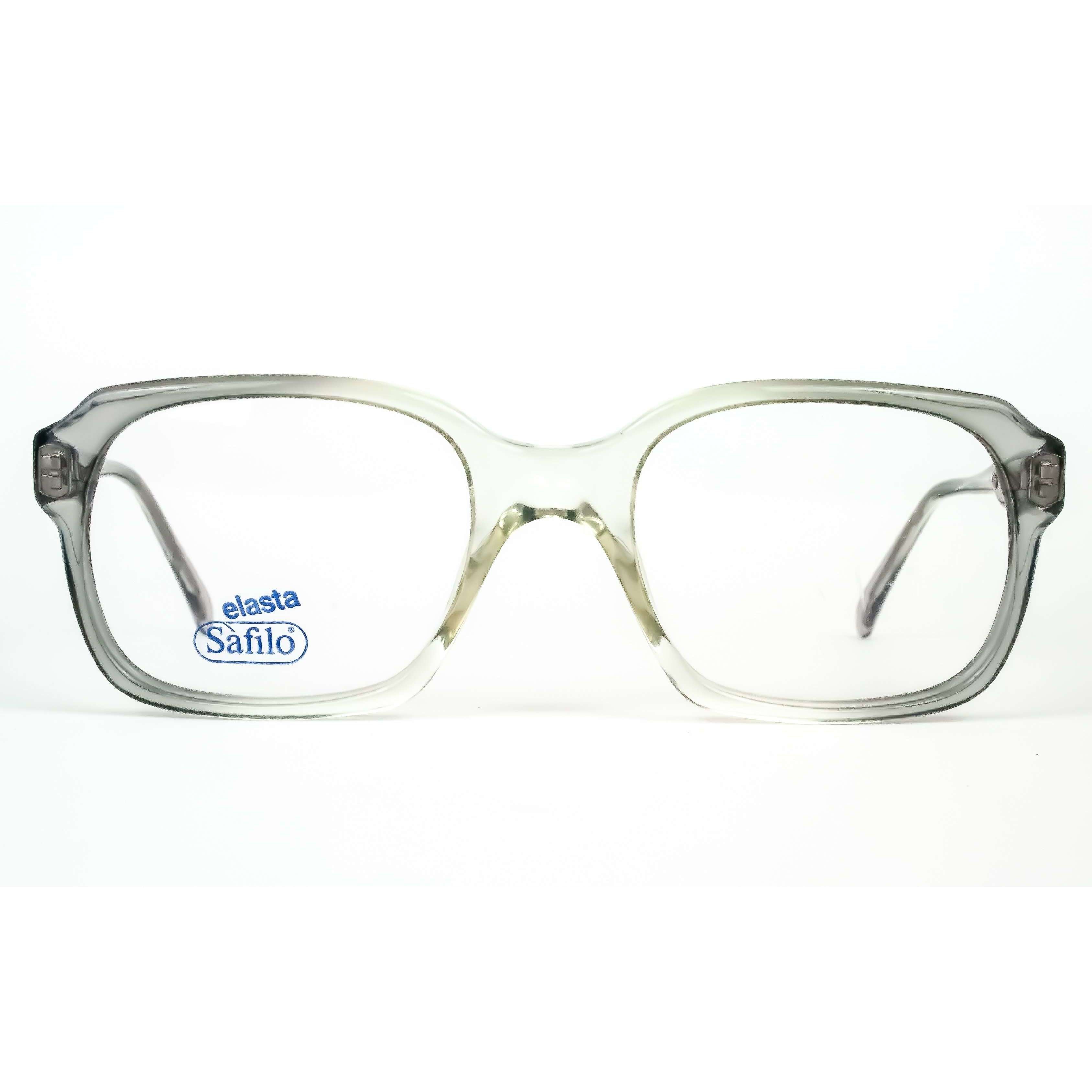 Safilo Elasta Model 1110 Grey Square Oversized Glasses