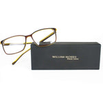 William Morris London Model 6994 Brown-green Square Unisex Glasses