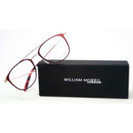 William Morris London LN50089 Burgundy Square Glasses